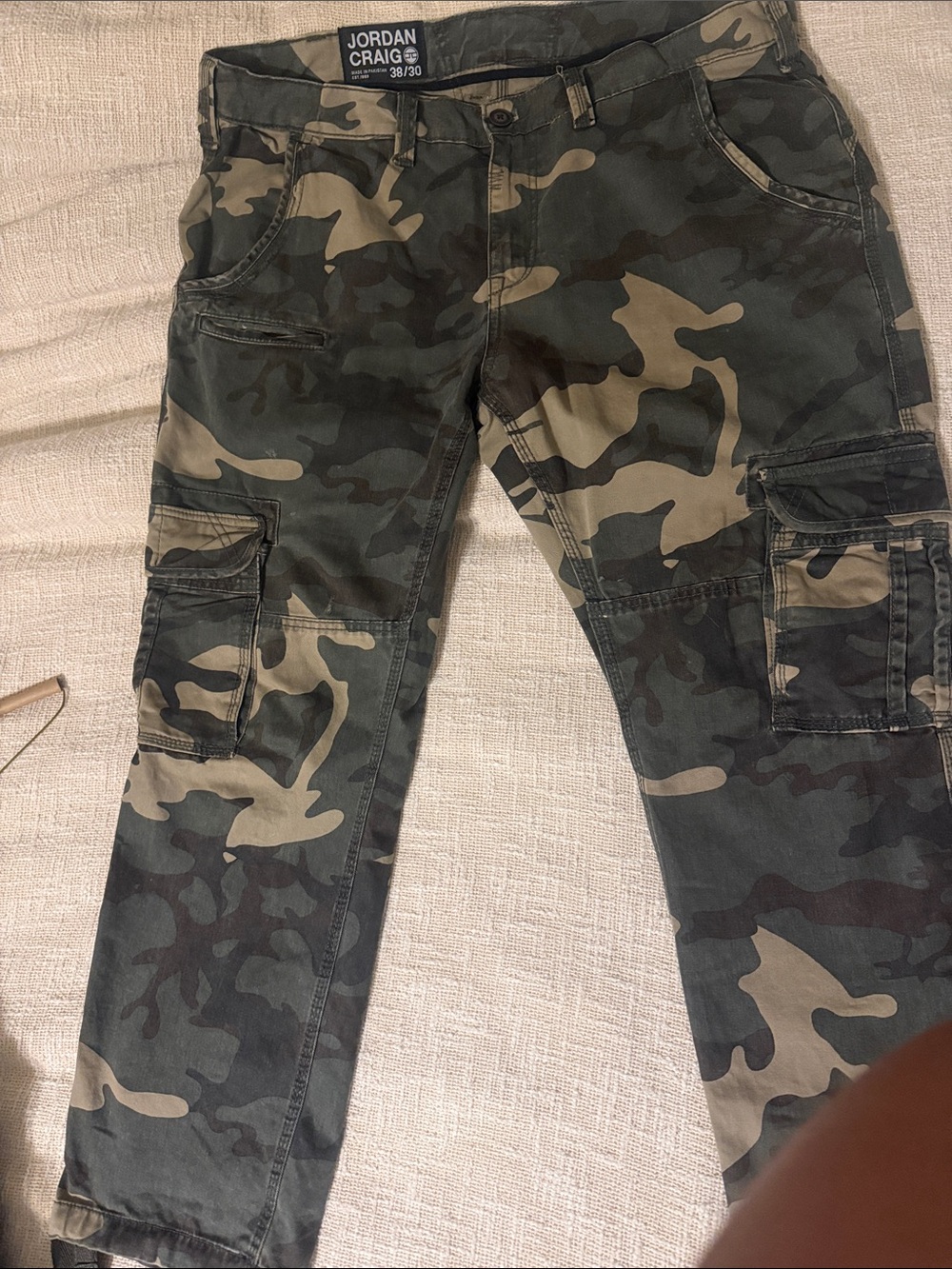 Jordan Craig Men’s Camouflage Cargo Pants - Green & Brown Camo